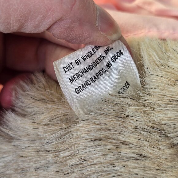 Vintage Kitten Plush Pink Dress Bow Stuffed Animal Toy Cat Kitty Ruffles 13 inch - Picture 9 of 13